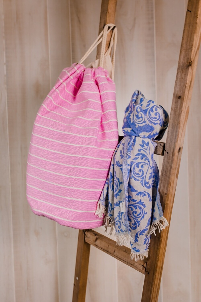 Sea Side Cottage Blue Towel