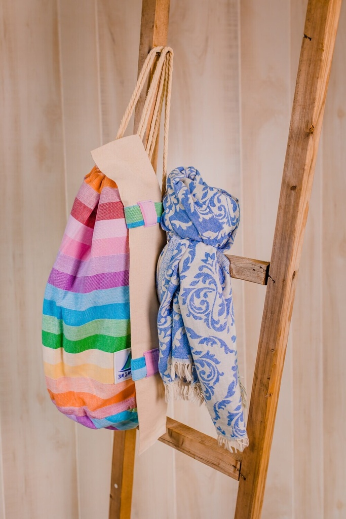 Sea Side Cottage Blue Towel