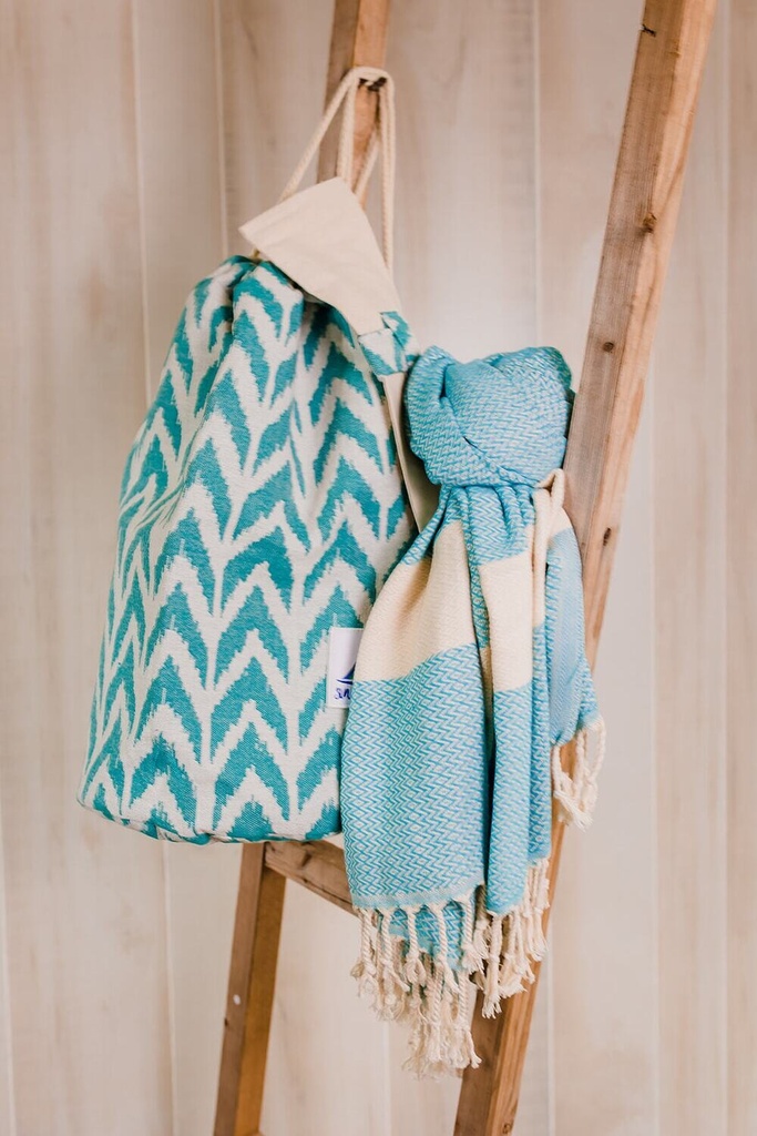 Tropical Cruise Blue Towel
